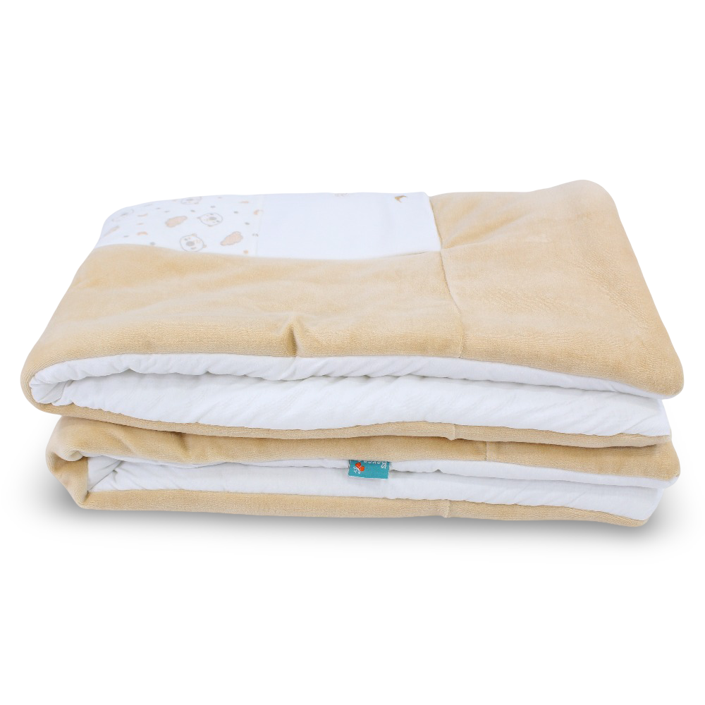 Velvet Baby Duvet – Baby Bear Design