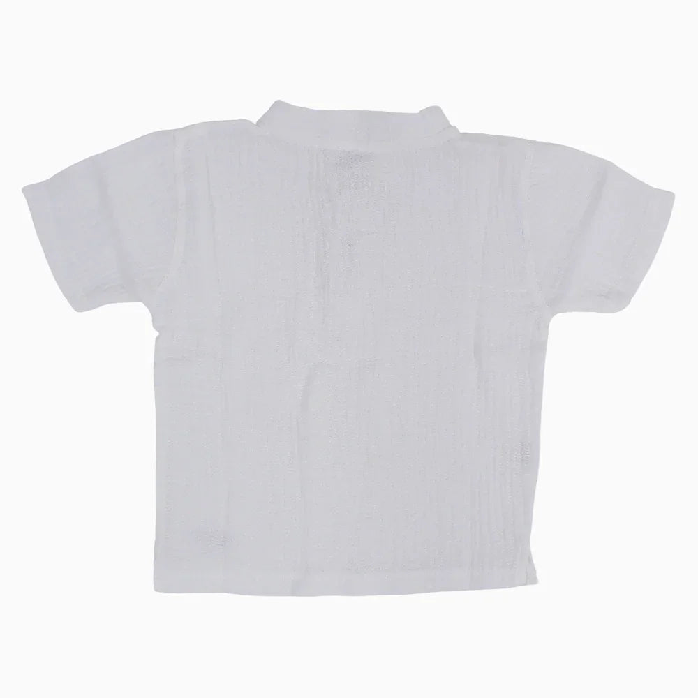 Baby Boys Plain Linen T-Shirt