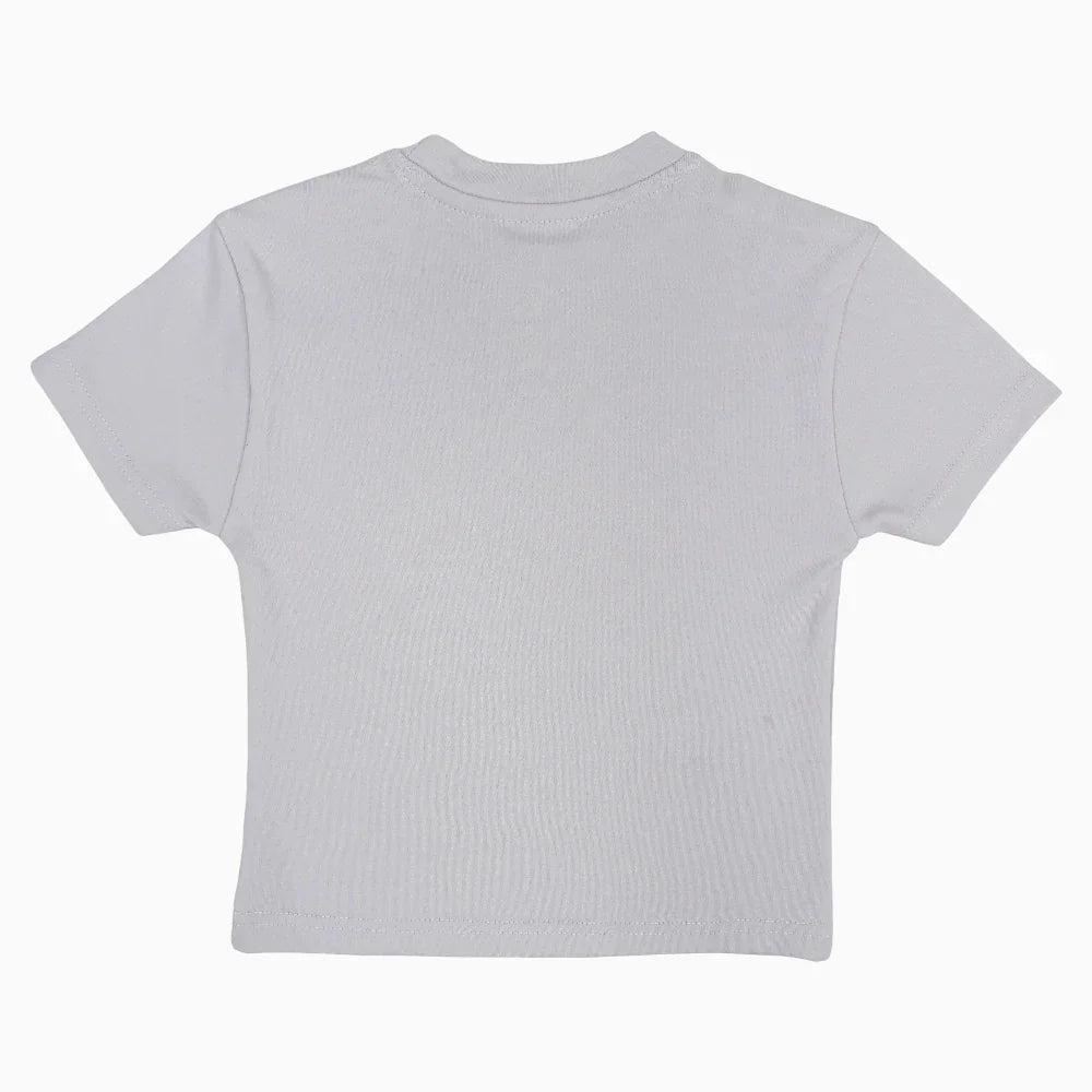 Unisex Cotton T-Shirt – Grey with Lemonade Print