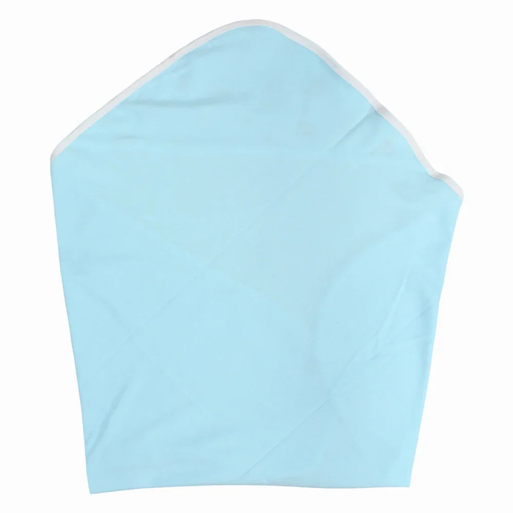 Baby Blanket – Aqua with Faces Design