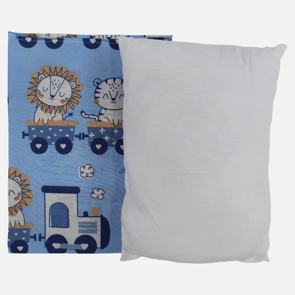 Unisex Baby Pillow with Pillowcase – Cotton – Animal Print