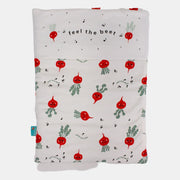 Unisex Baby Sleeping Bag - Off-white with Feel the Beet Design