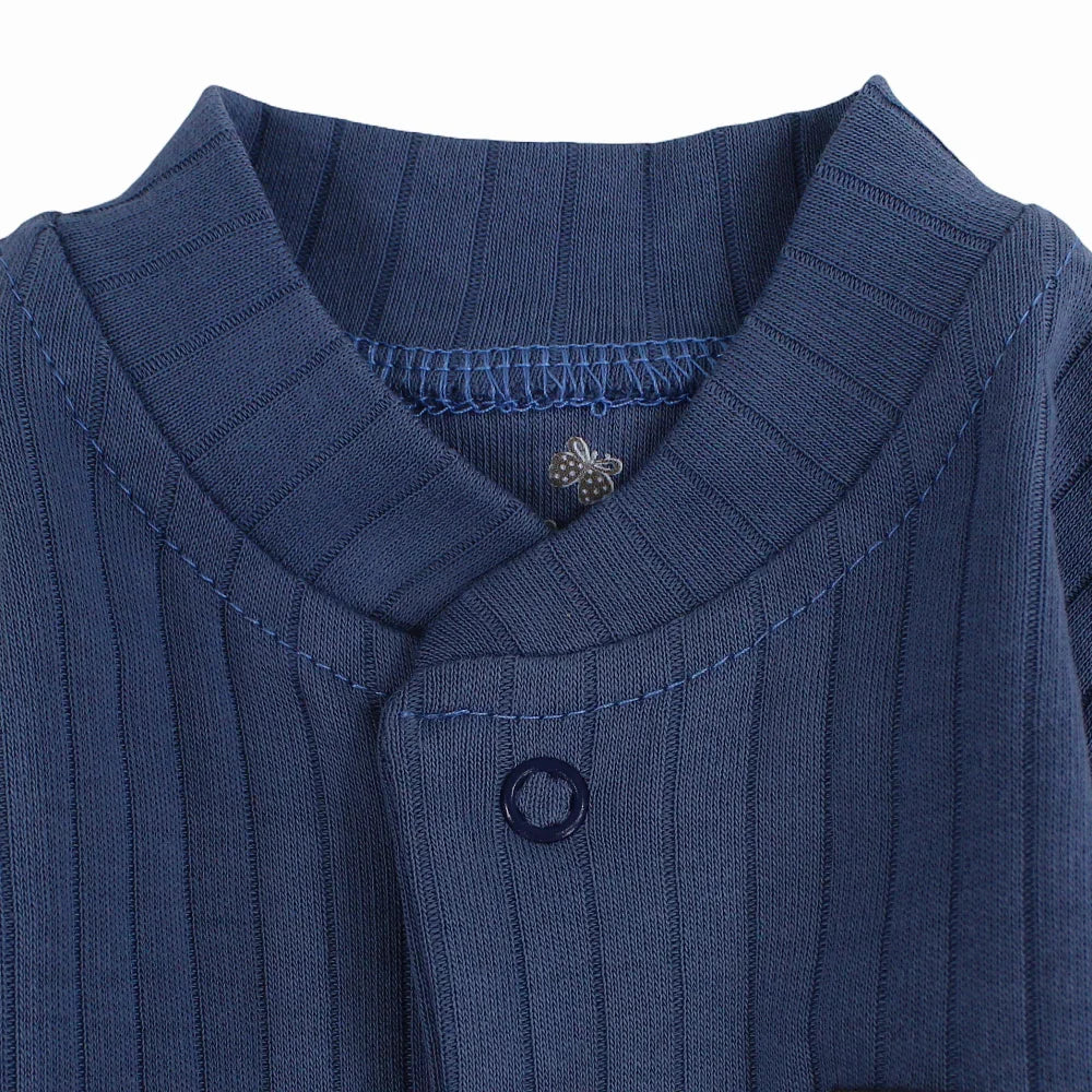 Unisex Ribbed Cotton Baby Footie
