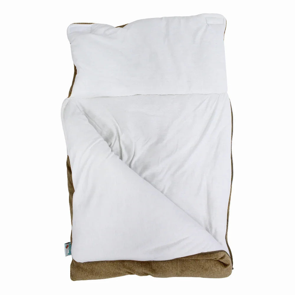 Unisex Velvet Baby Sleeping Bag with Hello World Print