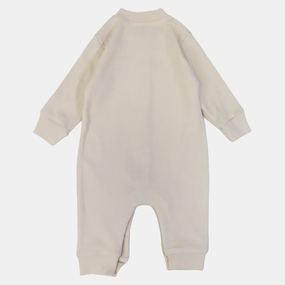 Baby Boys Cotton Footless Onesie – Fun Leopard Print