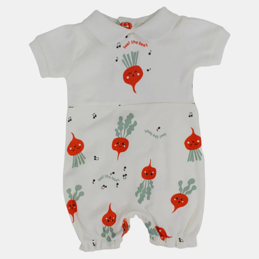 "Feel The Beet" Short-Sleeved Romper