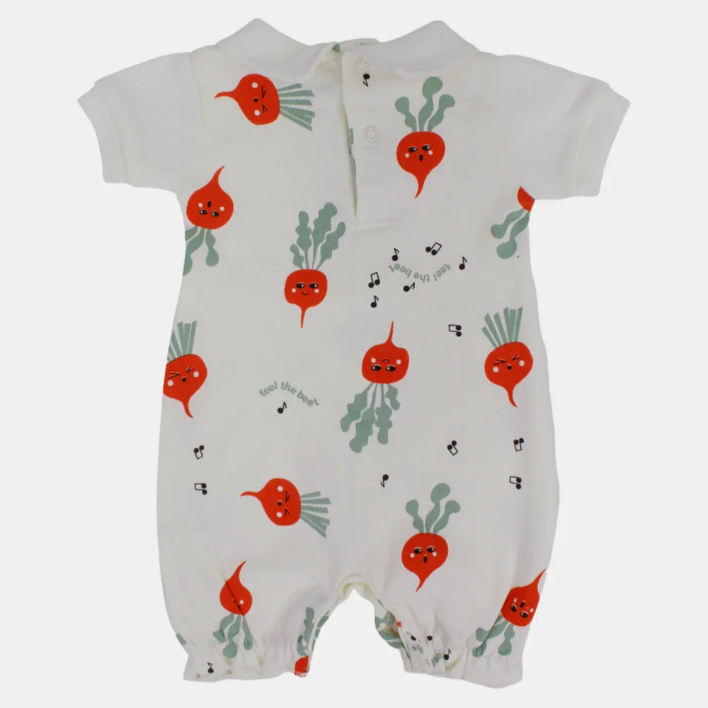 "Feel The Beet" Short-Sleeved Romper