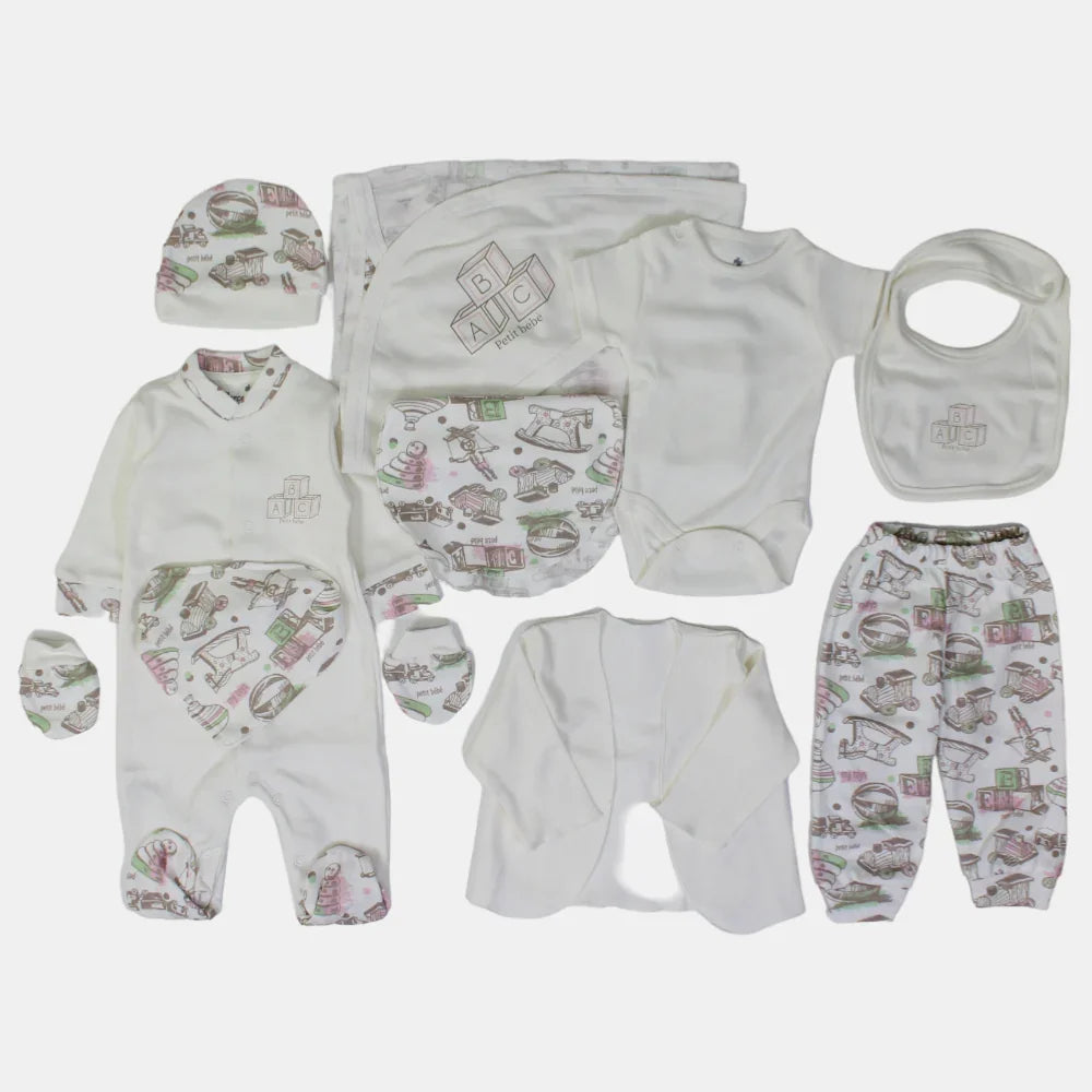 Transportation Methods 11-Piece Baby Layette Set