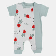 Baby Boys Cotton Romper - "Feel the Beet" Design