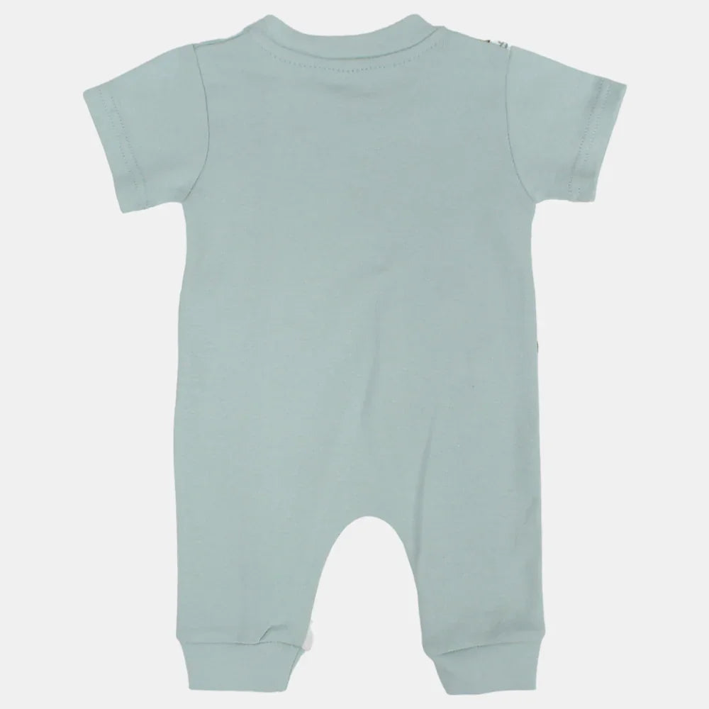 Baby Boys Cotton Romper - "Feel the Beet" Design