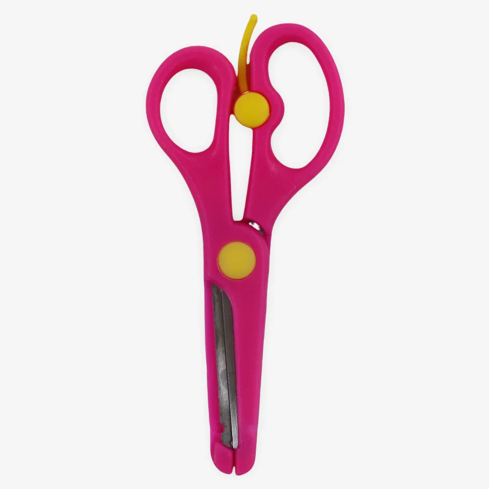 Red Scissors with Metal Blade