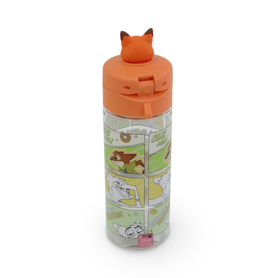 Zootopia Plastic Water Bottle – Orange 530ml