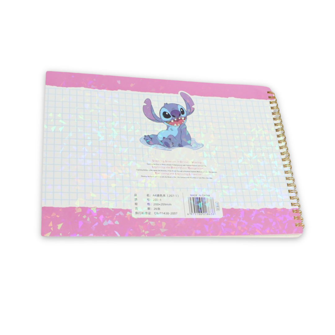 Stitch Coloring Book – Pink