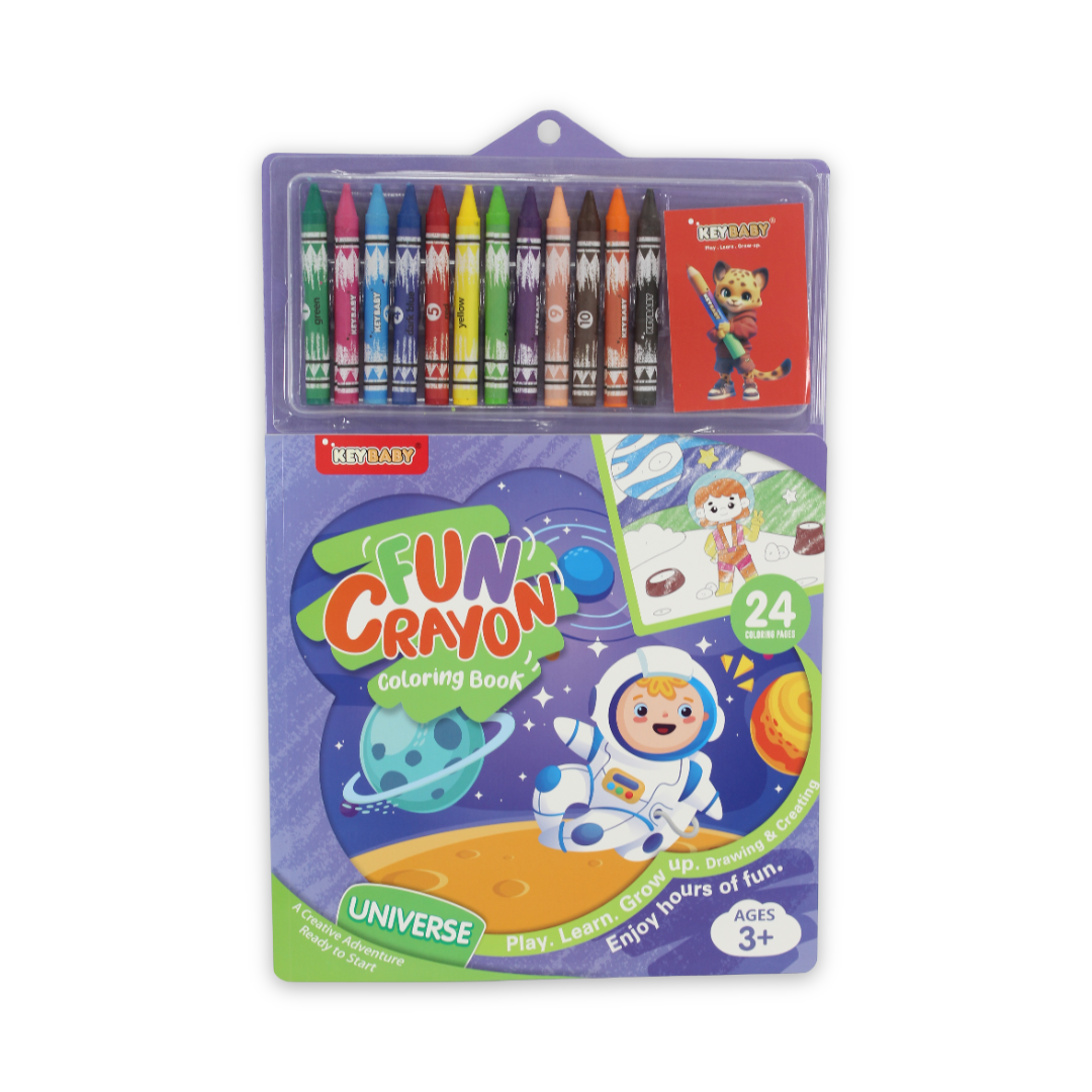 Keybaby Fun Crayon "Universe" Space Coloring Book - School
