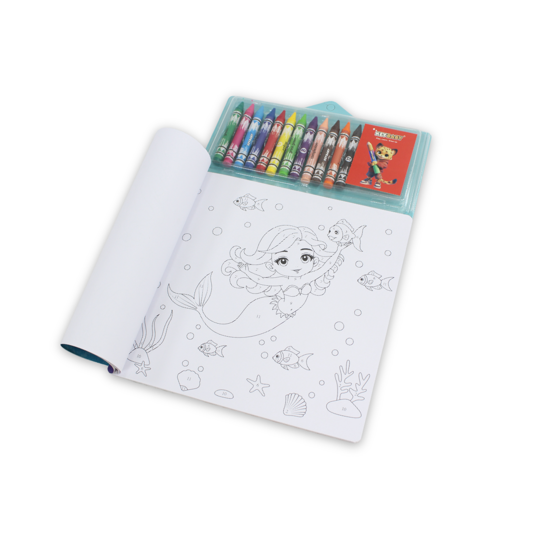 Keybaby Fun Crayon Nermaids Coloring Book - School