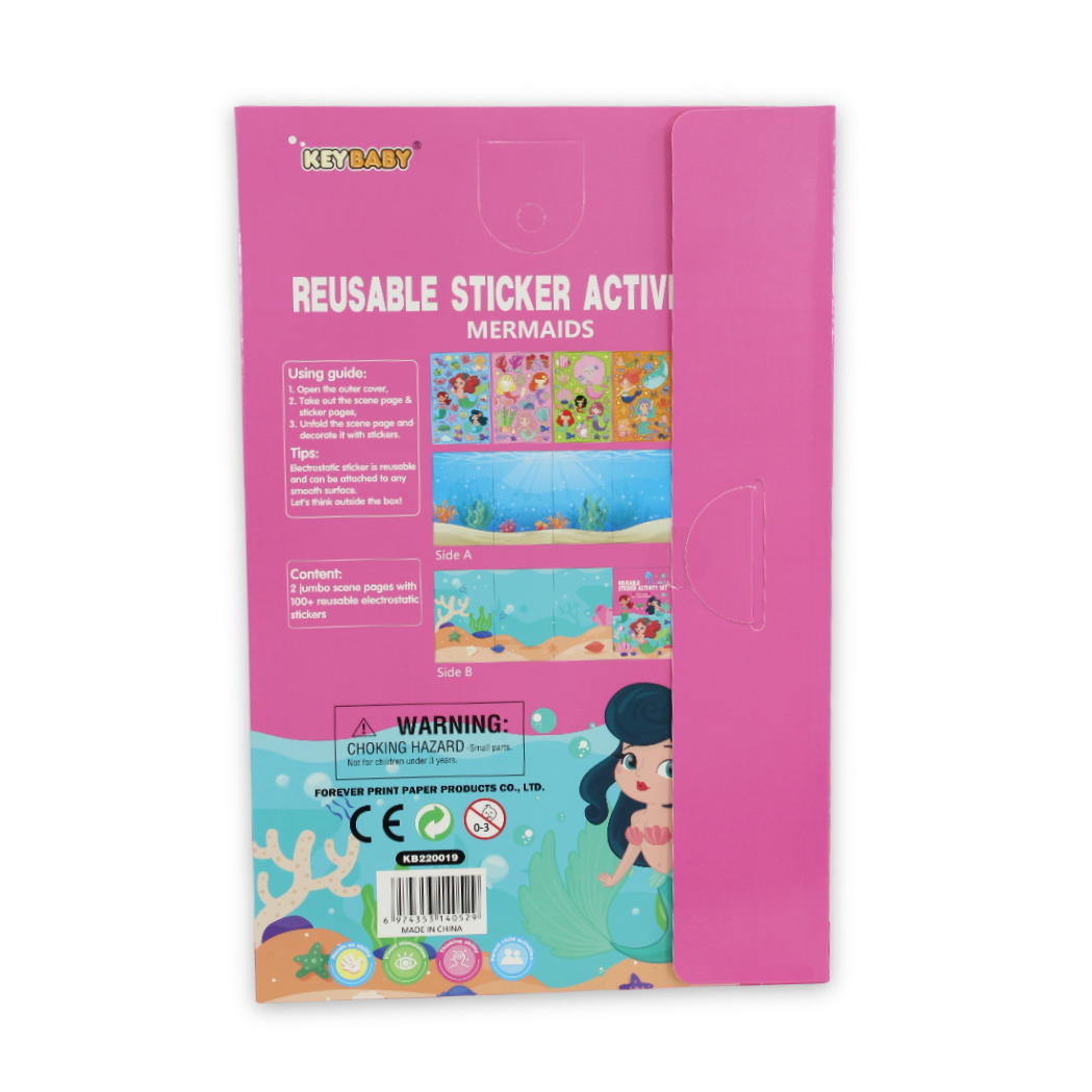 Keybaby "Mermaid" Reusable Sticker Activity Set