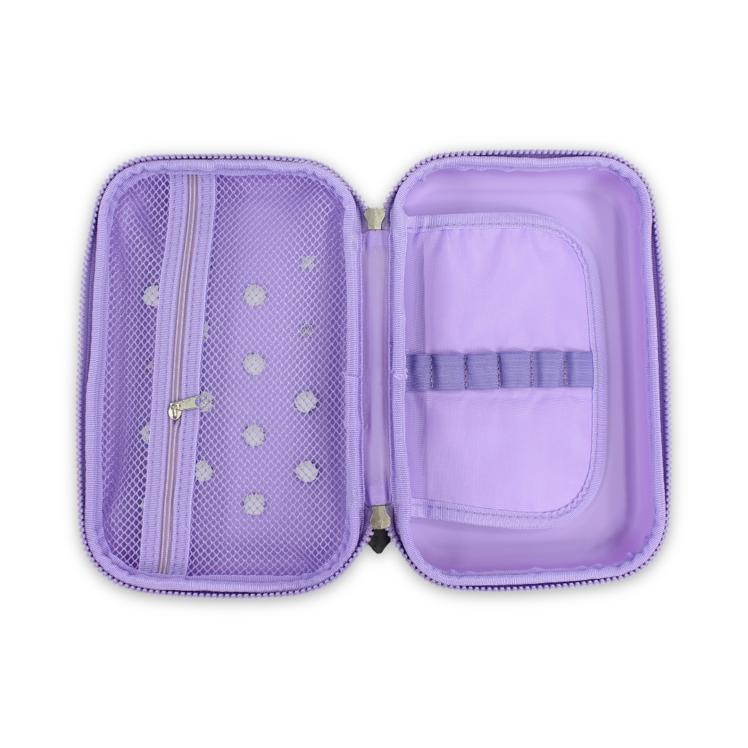 Kuromi 3D Hardcover Pencil Case – Purple