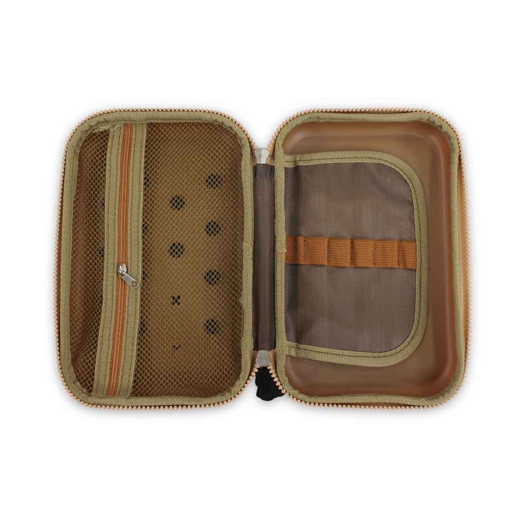 Capybara 3D Hardcover Pencil Case – Brown