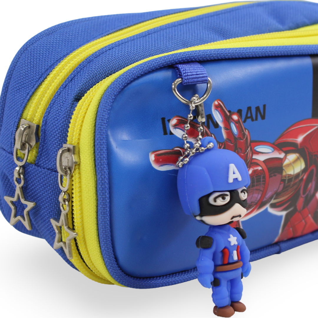 Iron-Man Pencil Case – Blue