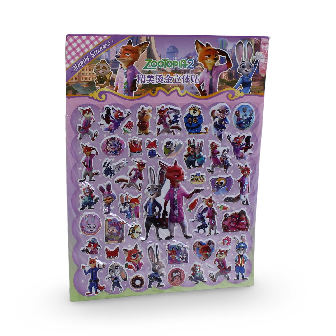 Zootopia 2 - 3D Puffy Sticker Set - Assortments - Tokyo