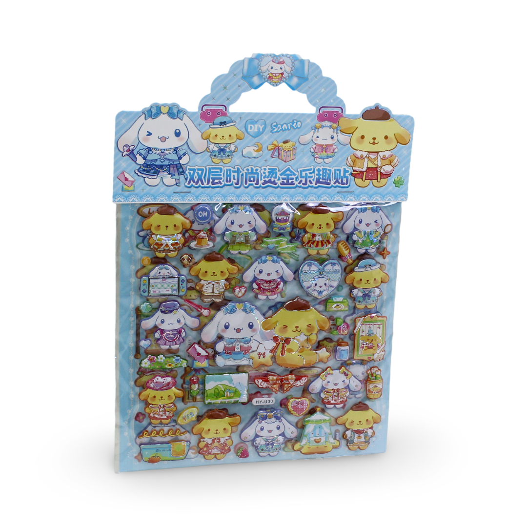Sanrio 3D Puffy Sticker Set - Assortments - Tokyo