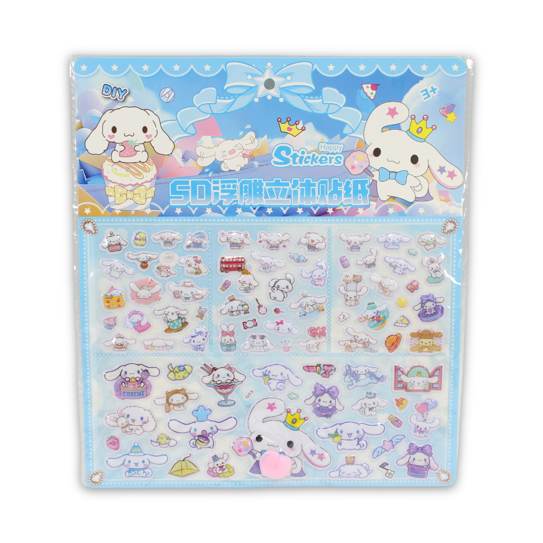 Sanrio Cinnamoroll Eva Foam Material Stickers - Assortments - Tokyo