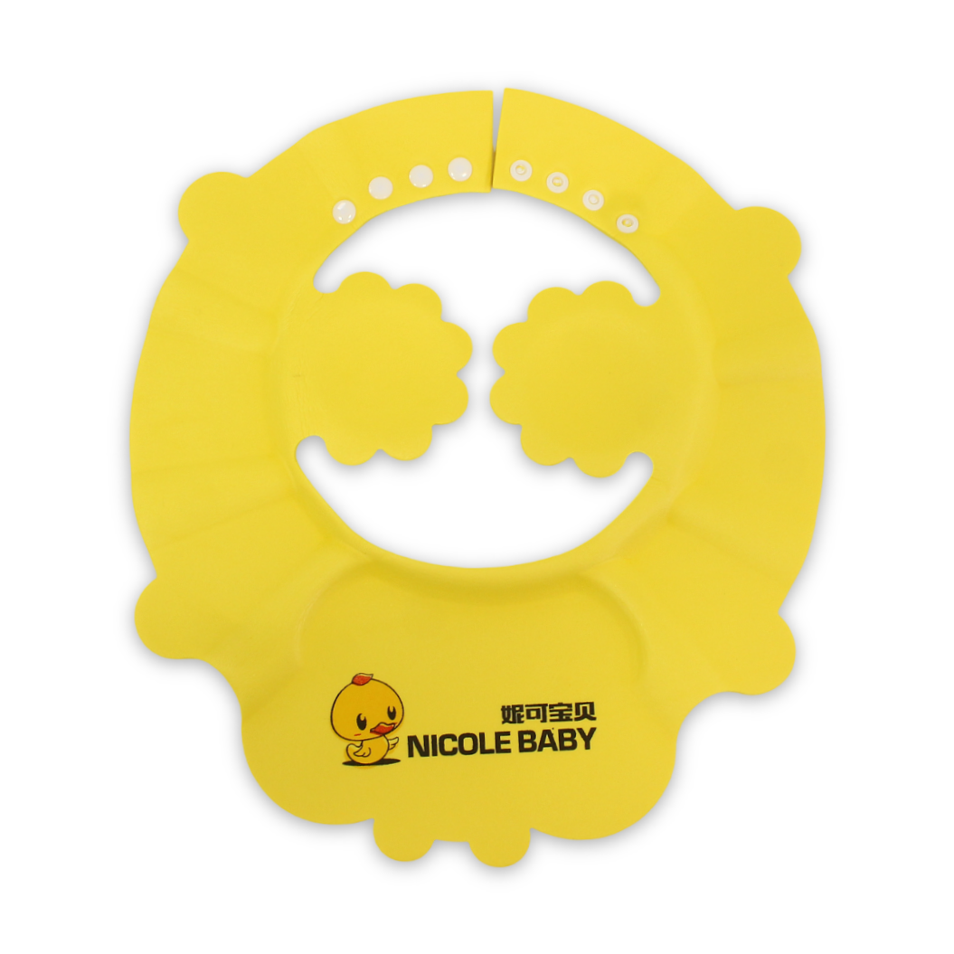 Nicole Baby Eva Foam Shower Cap – Yellow - Baby Essentials