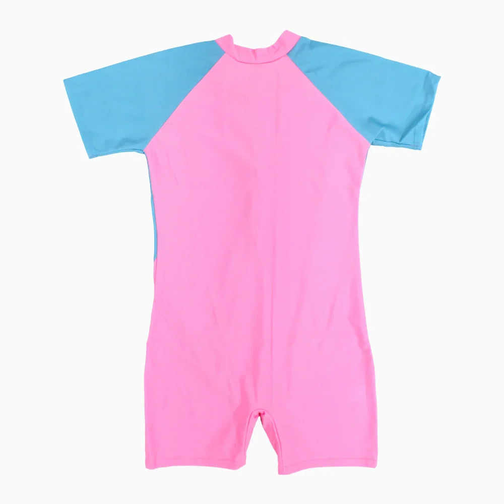 Girls Overall Swimsuit - Dolphin Design