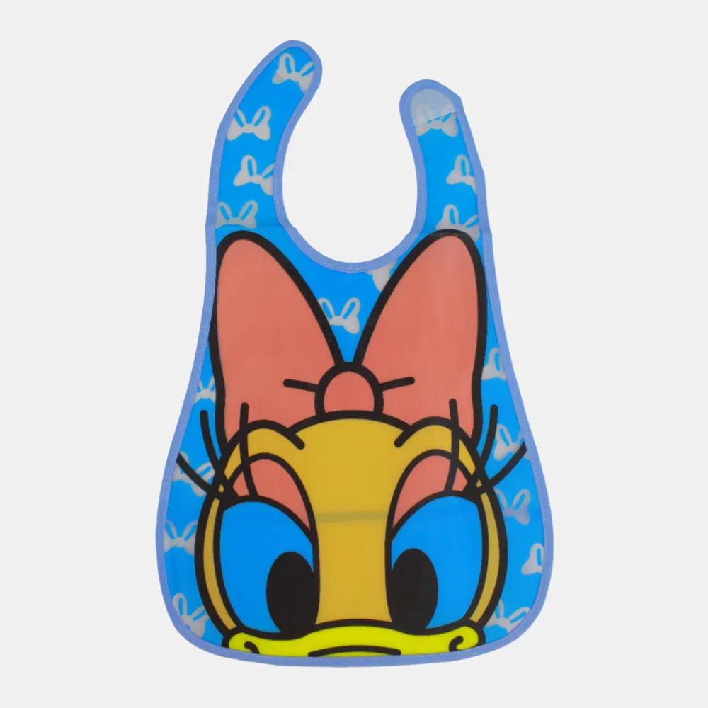 Baby Bib – Blue with Daisy Duck Design