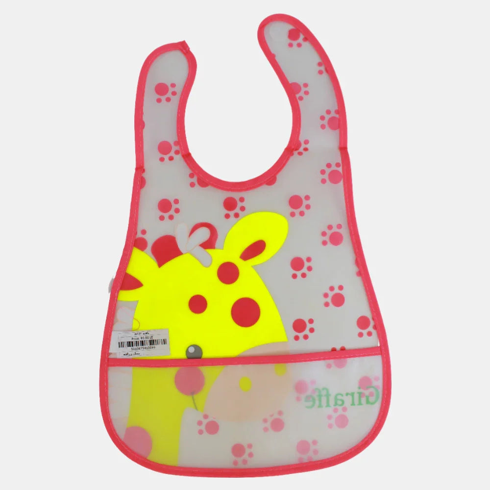Baby Bib – Yellow Giraffe Design