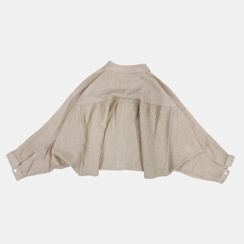 Girls Batwing Long-Sleeved Blouse