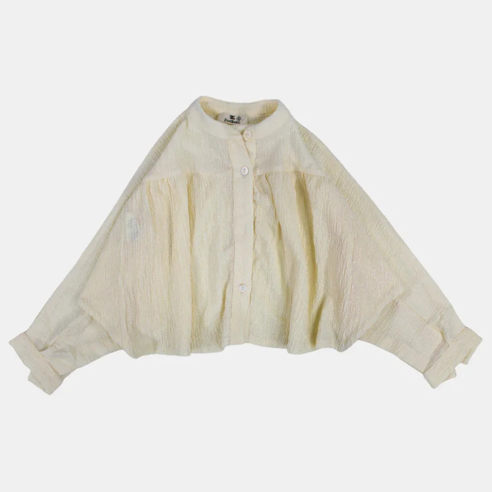 Girls Batwing Long-Sleeved Blouse