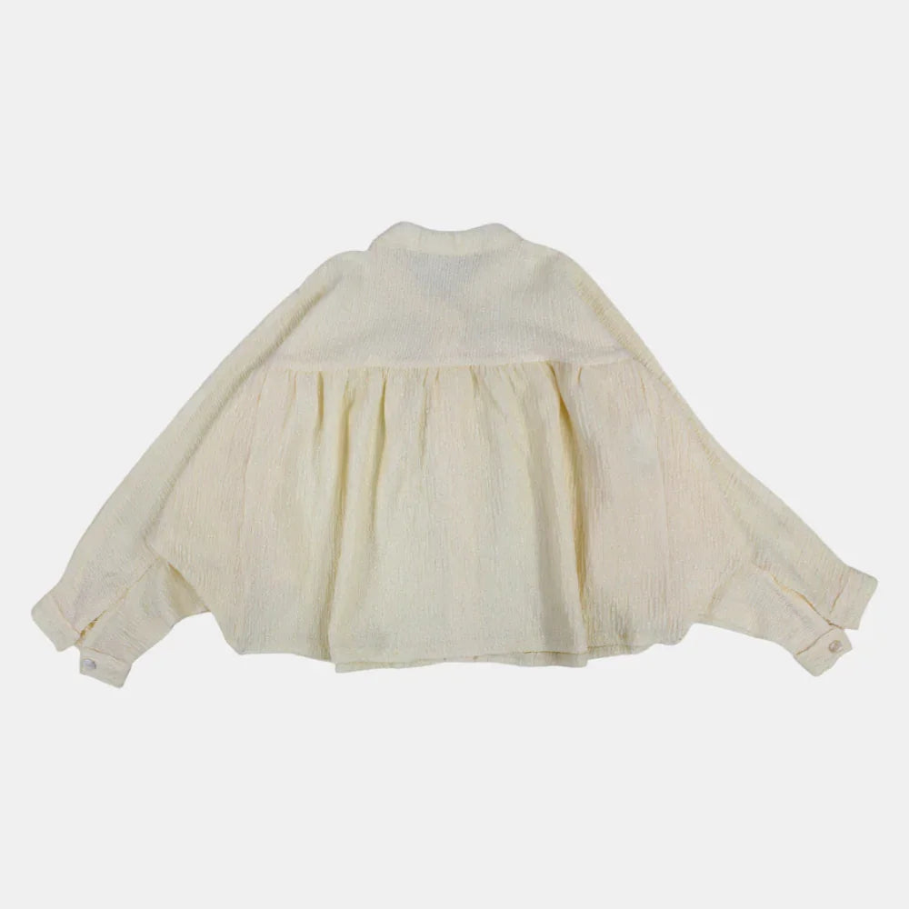 Girls Batwing Long-Sleeved Blouse