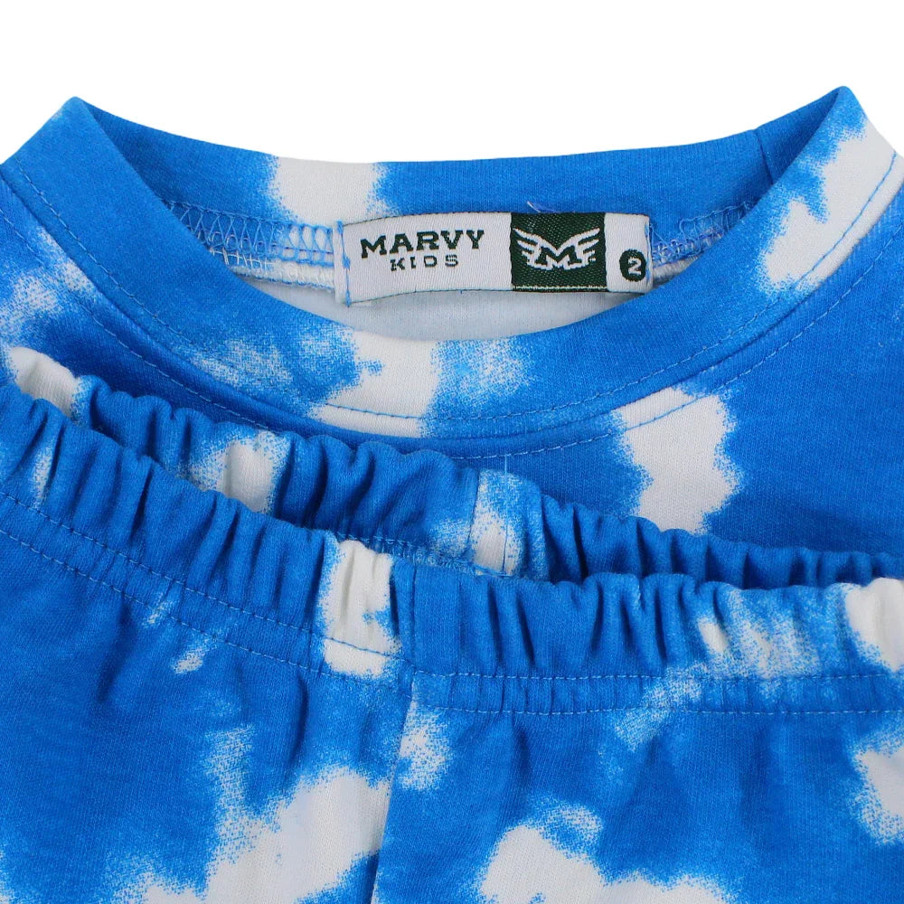 Boys Thermal Set – Blue Tie-Dye
