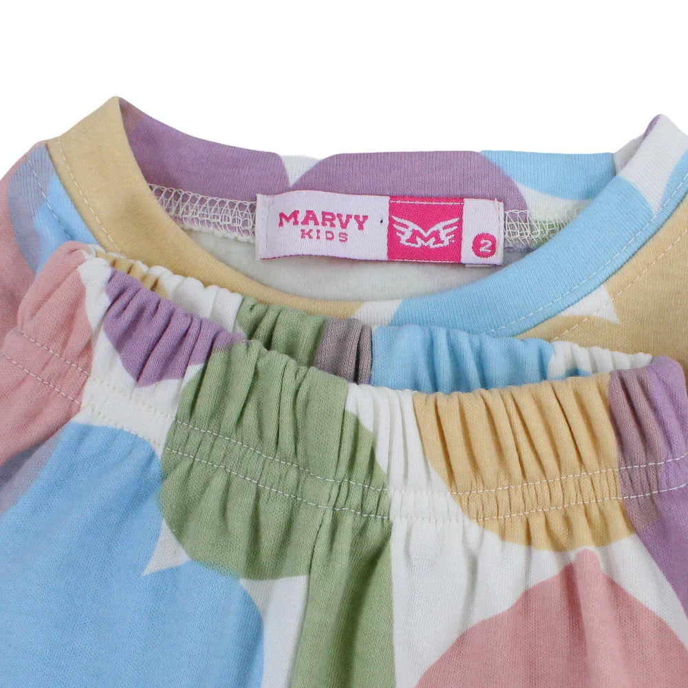 Girls Thermal Set – Multicolored with Hearts Design