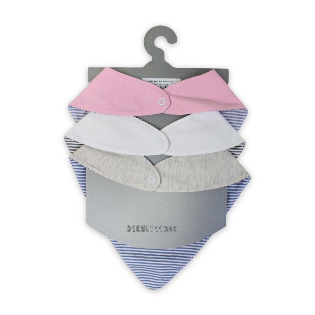 Cotton Baby Bib with "Oh Baby! It's a Girl" – (Pack Of 3)