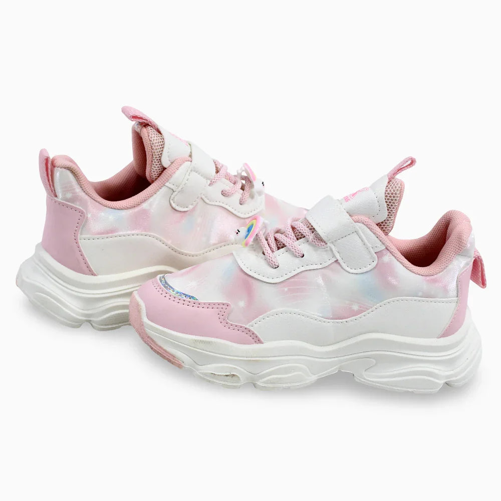 Girls Leather Sneakers – Cute Unicorn Design (Size 32-37)