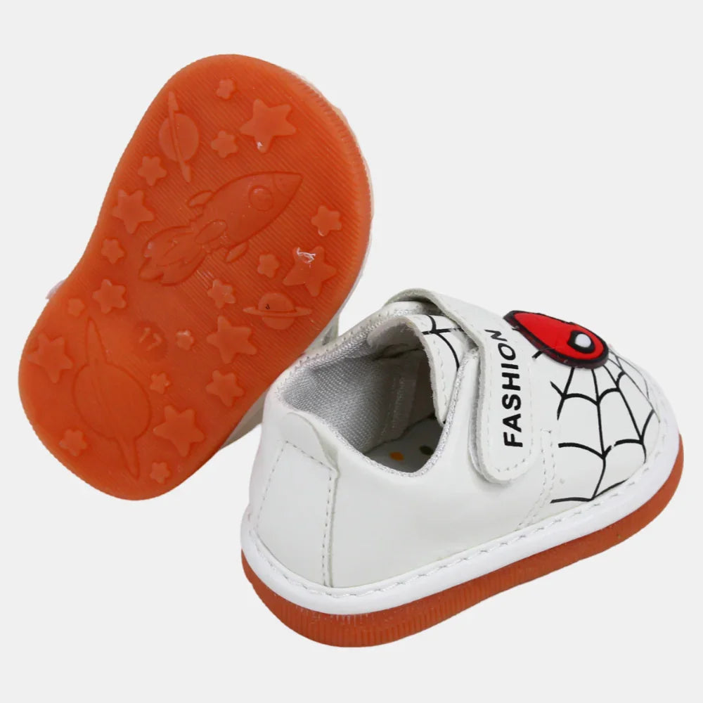 Baby Boys Spiderman Leather Sneakers - Multicolor