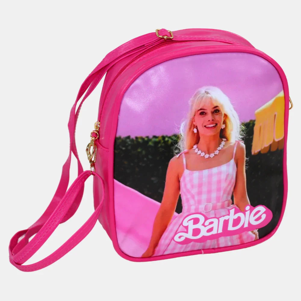 Barbie Shoulder Bag – Fuchsia with Plaid Dress Design