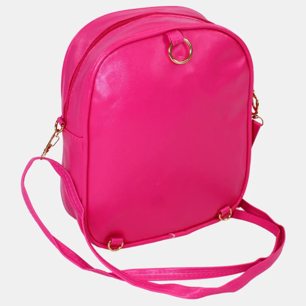 Barbie Shoulder Bag –  Fuchsia with Black Glasses Design