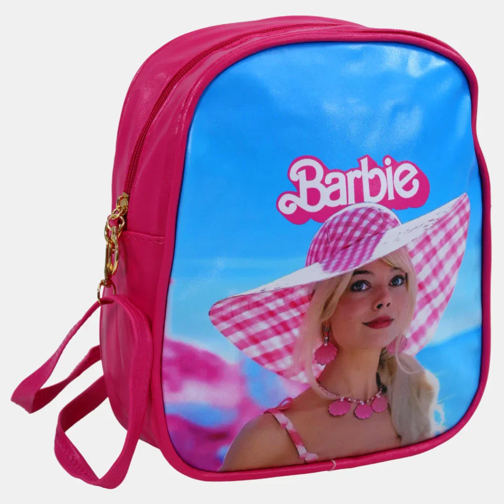 Barbie Shoulder Bag – Fuchsia with Plaid Hat Design