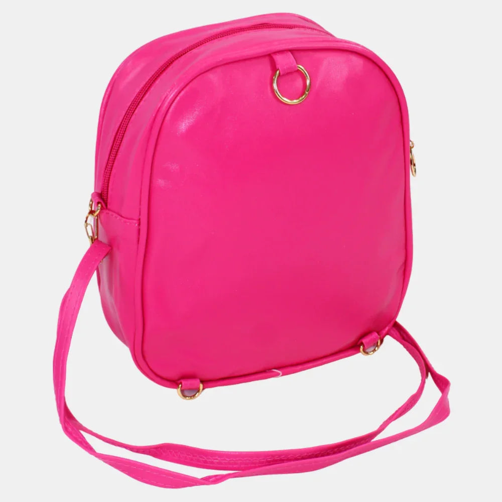 Barbie Shoulder Bag – Fuchsia with Polka Dot Bandana Design