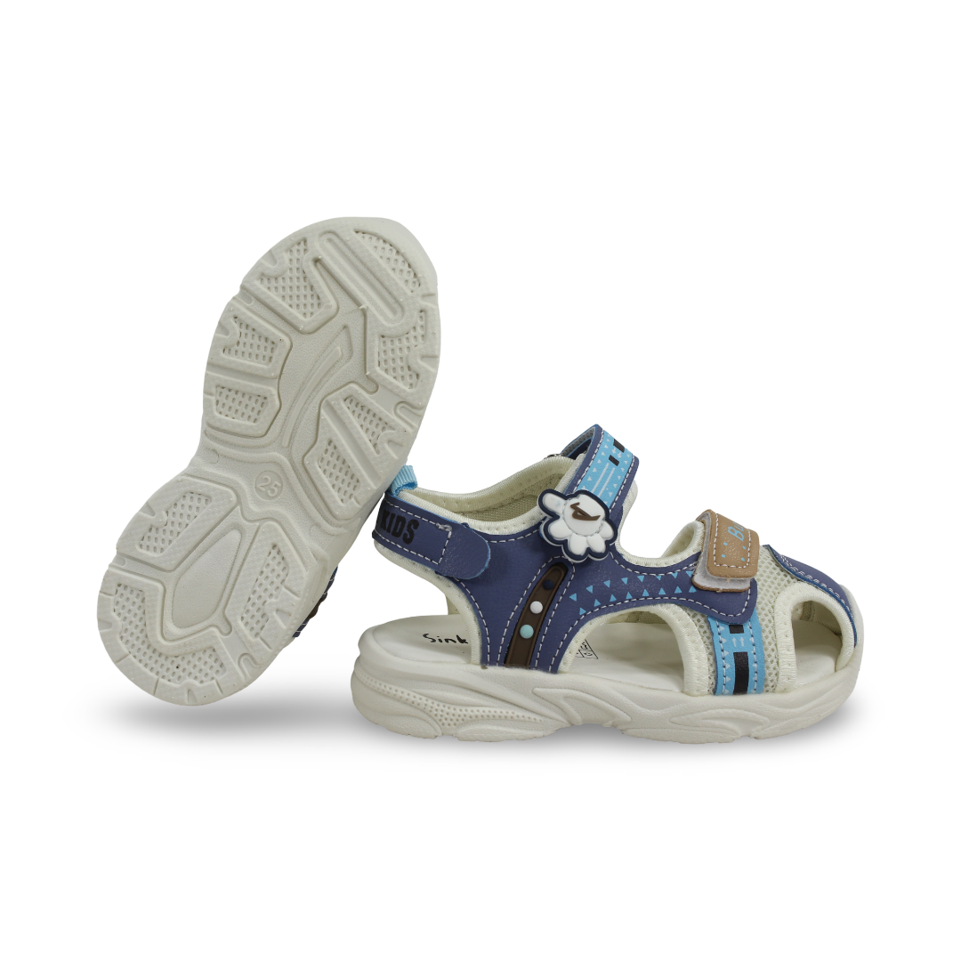 Unisex Baby Leather Sandal – Blue