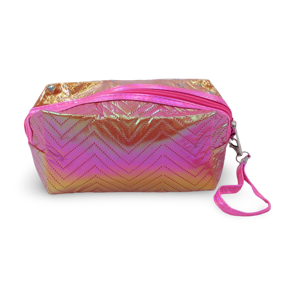 Make-Up Bag – Fuchsia with Barbie Print