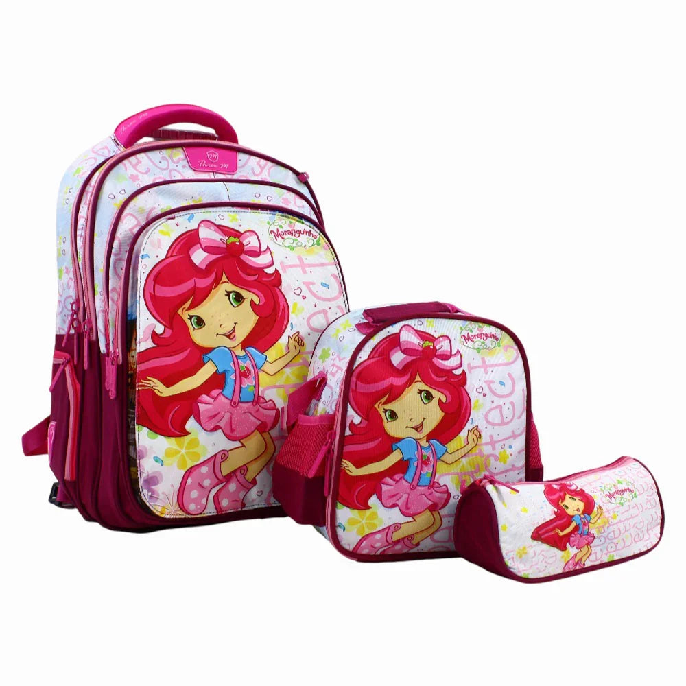 Strawberry Girl School Set 3 Faces in 1 – 19 Inches