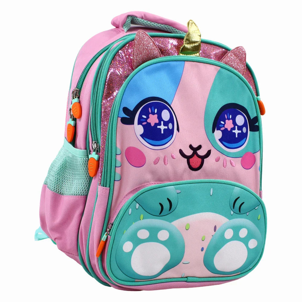 Pinkish Kitten Backpack - Preschool & KG Kids