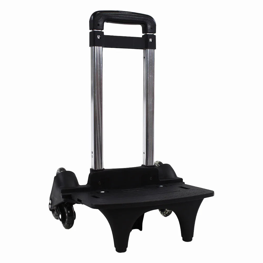 Foldable School Trolley Cart – (18.5–20 Inches) & Black