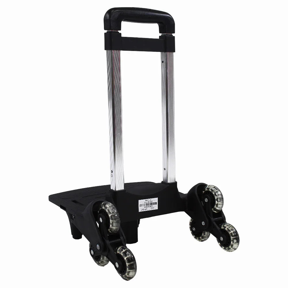 Foldable School Trolley Cart – (18.5–20 Inches) & Black