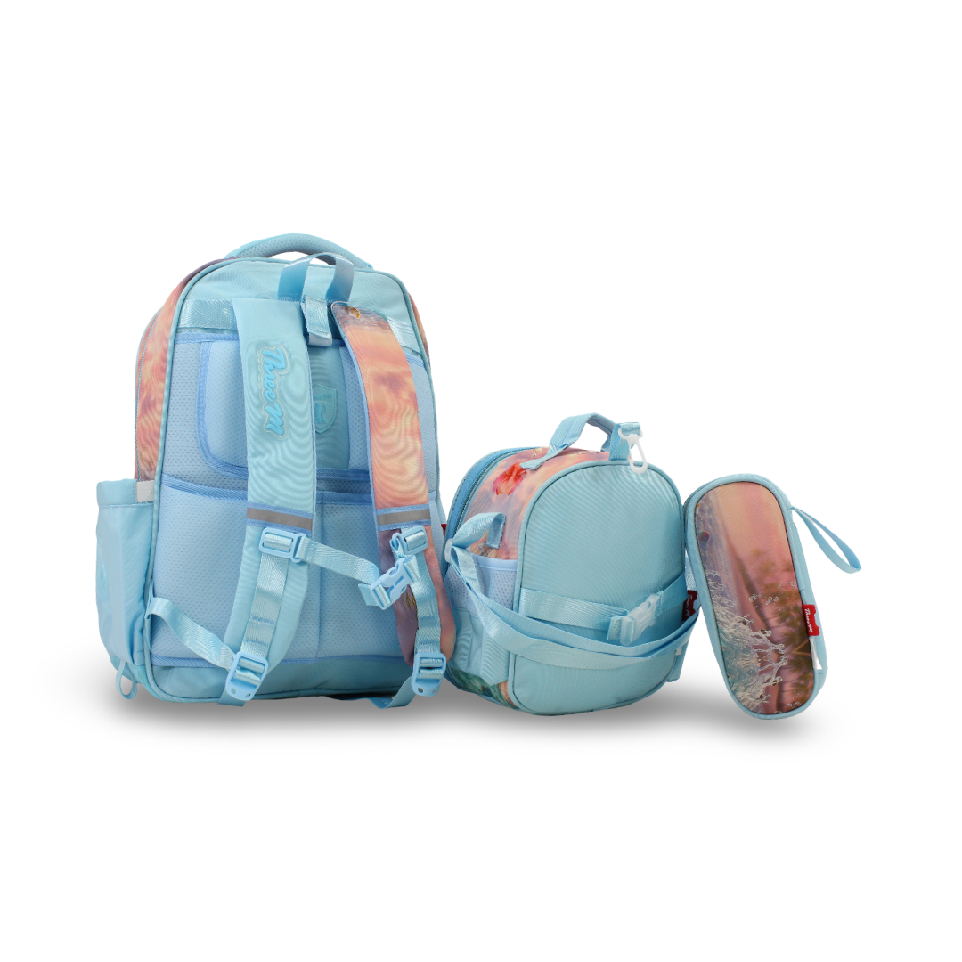 3M Stitch School Set 18 Inches – Aqua with Backpack, Lunch Bag & Pencil Case