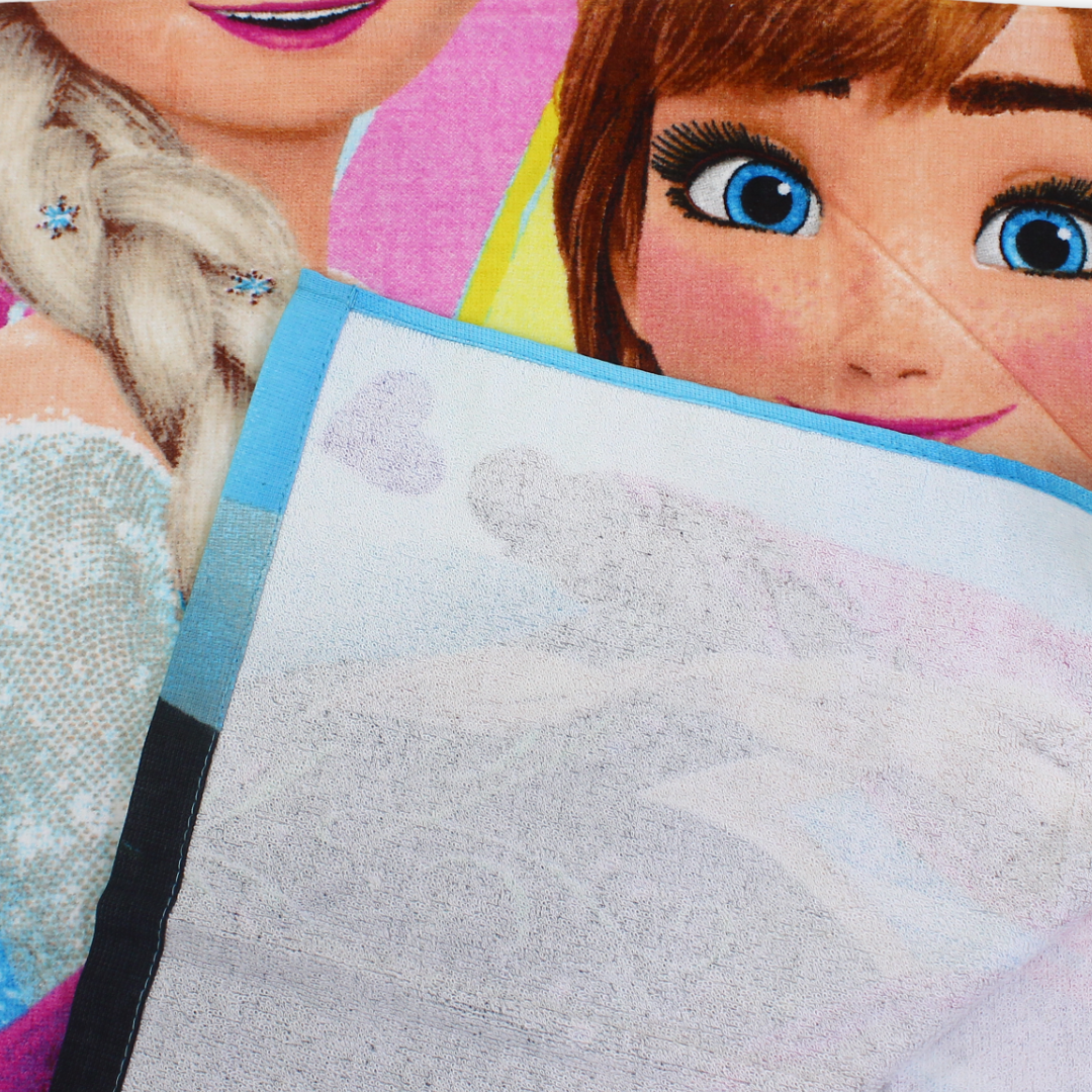 Girls Beach Towel – Multicolor with Frozen Print